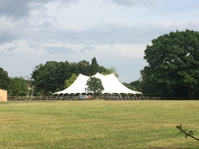 Our New Twin Pole 60' Traditional Marquee